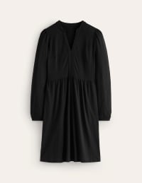 boden hannah jersey dress Women's Naomi Relaxed in Black Sweatshirt dress