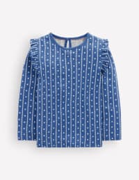 Borg Padded Jacket - Blue Floral | Boden USA