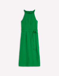 amazon women's green dresses Rosa Halter Linen Midi Dress - Our Gowns