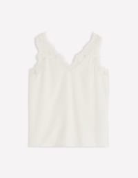 Ara Silk Blend Lace Cami - Ivory | Boden USA