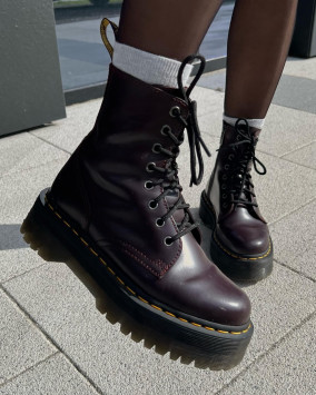 Jadon Boot Burgundy Dr Martens Mens Jadon Smooth Leather Platform