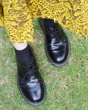 1461 Vintage Made in England Oxford Shoes in Black | Dr. Martens