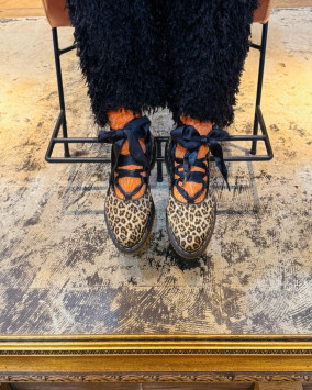 Elphie II leopard ballet flats in Leopard | Dr. Martens