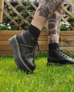 Church Platform Monkey Boots in Black | Dr. Martens