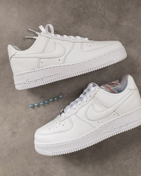 Nike NOCTA Air Force 1 Low Trainers Drake White White Cobalt Tint