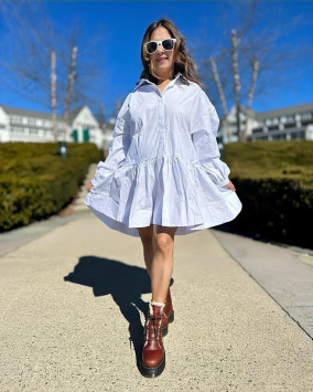 Jadon Faux Fur Lined Platform Boots in Brown Martens