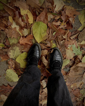 JADON STRAP PLATFORM LEATHER BOOTS in Black | Dr. Martens
