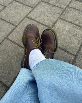 1461 Bex Crazy Horse Leather Oxford Shoes in Dark Brown | Dr. Martens