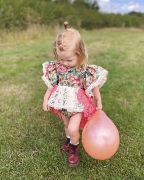 Infant 1460 Softy T Leather Ankle Boots in Cherry Red Martens