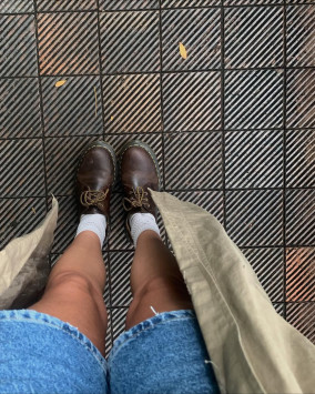 1461 Bex Crazy Horse Leder Oxford Schuhe in Dunkelbraun Martens