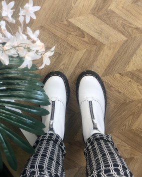 Jetta Platform Boots in White | Dr. Martens Jetta Platform Boots in White | Dr. Martens