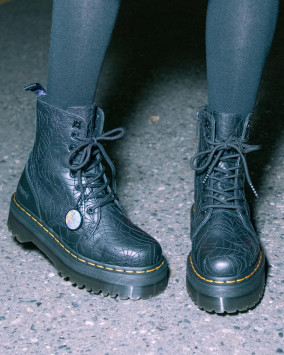 Jadon Wednesday Platform Boots in Black | Dr. Martens